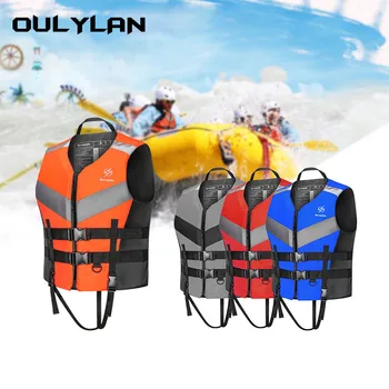 ללבוש עמיד רך בטוחים רב תכליתי Oulylan חיי הבוגרים ' קט מתכוונן נסחף חגורת בטיחות שחייה חיצונית המצופים
