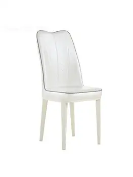 הסקנדינבים פשוט המודרנית כיסא הטרקלין אופנה בית מלון סלון פינת אוכל כיסא בסגנון אירופאי האוכל כיסא עור רך הכיסא