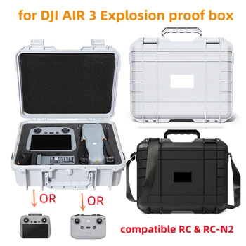 על DJI אוויר 3 פיצוץ הוכחה תיבת ABS תיבת אחסון קליפה קשה המזוודה על DJI אוויר 3 מל 