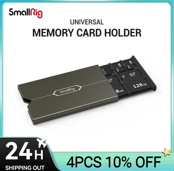 SmallRig כרטיס זיכרון מקרה מחזיק כרטיס זיכרון אחסון בעל אנטי שוק נגד ליפול שריטה מצלמת DSLR הציוד 2832
