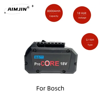 על 18V Bosch 8000mAh במערכת מקצועית אלחוטי כלי BAT609 BAT618 GBA18V8 21700 סוללה ProCORE החלפת סוללה