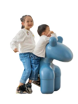 Xl פוני הכיסא הנעל לשנות צואה יצירתי חיה מושב ילדים מצויר צואה