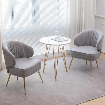 מעצב נורדי כסאות סלון יוקרתי נוח יחיד סלון כסאות ספה מתכת מבוגרים Sillas Plegables רהיטים MQ50KT