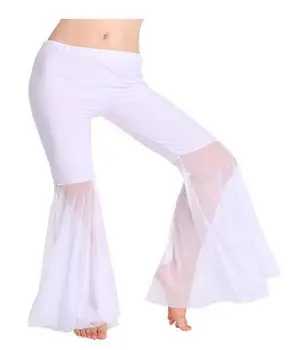 חדש ריקודי בטן תלבושות בכיר סקסי שיפון מדגיש חגורת ריקודי בטן מכנסיים לנשים ריקודי בטן פנס מכנסיים