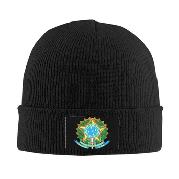ברזיל כסמל לאומי. בונט כובעים ברחוב סריגה כובע על גברים, נשים, חורף חם ברזילאי מפת ודגל Skullies כובעים כובעים