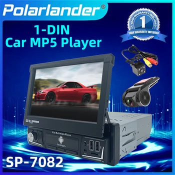 נשלף Din 1 רדיו אנדרואיד MP5 Player Bluetooth ראי קישור מסך מגע GPS מצלמה אחורית ברכב נגן מולטימדיה 7 אינץ