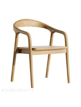כל עץ מלא כיסא האוכל הכיסא בבית מודרני מינימליסטי משענת הכורסה מסעדה בית קפה ומתן הכיסא ללמוד הכיסא