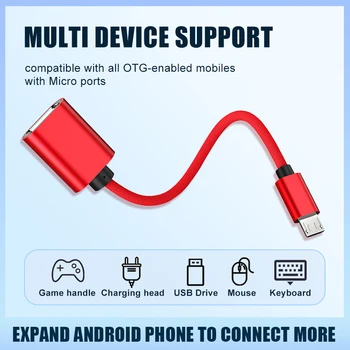 חדש מיקרו OTG USB Type-C ל-USB כבל מתאם מסוג C מיקרו USB ל-USB, ממיר USB Type C טלפון אנדרואיד USB פלאש כונן