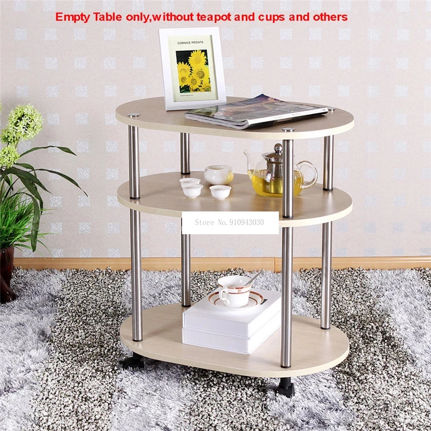 3. השכבה המודרנית מטלטלין צורת אליפסה תה שולחן עם גלגל עיצוב הסלון, חדר השינה ספה לצד פינת שולחן נמוך עם שטח אחסון4