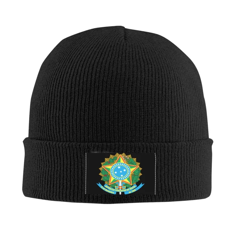 ברזיל כסמל לאומי. בונט כובעים ברחוב סריגה כובע על גברים, נשים, חורף חם ברזילאי מפת ודגל Skullies כובעים כובעים0