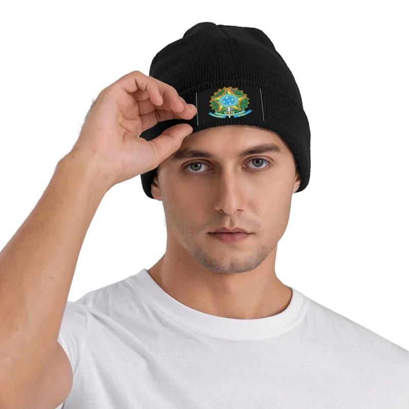 ברזיל כסמל לאומי. בונט כובעים ברחוב סריגה כובע על גברים, נשים, חורף חם ברזילאי מפת ודגל Skullies כובעים כובעים4