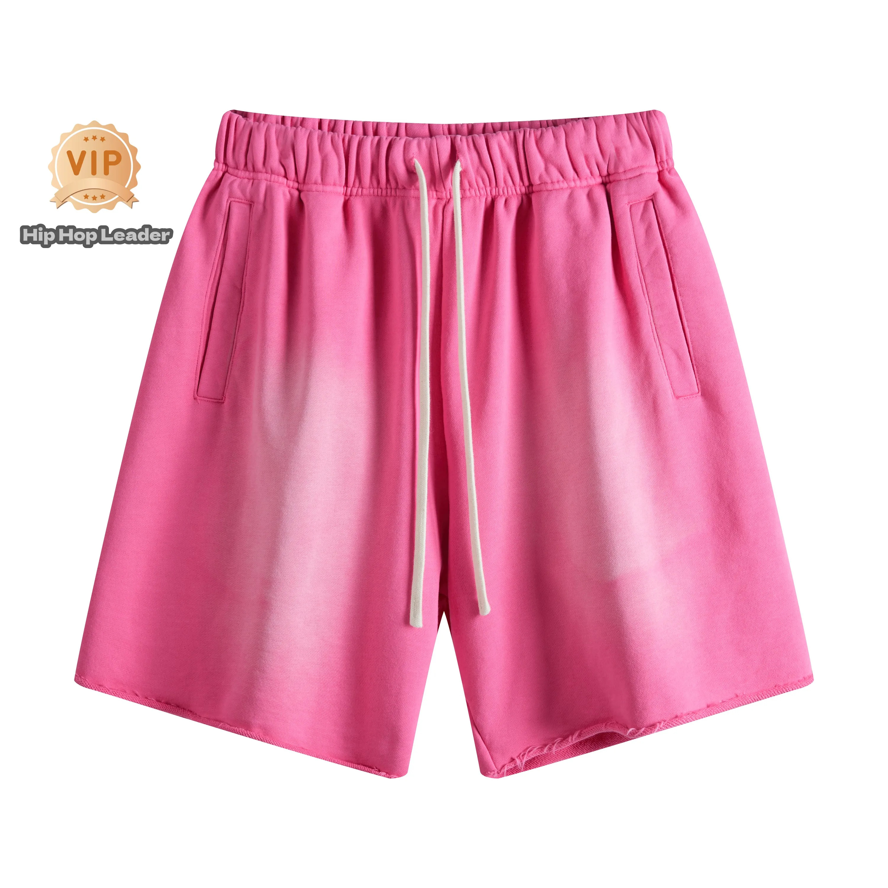 היפ הופ מנהיג Officiel חנות רטרו Y2k יוניסקס מוצק צבע מוצק צבע מזדמנים אופנה אותו סגנון לזוגות בקיץ במכנסיים קצרים.2