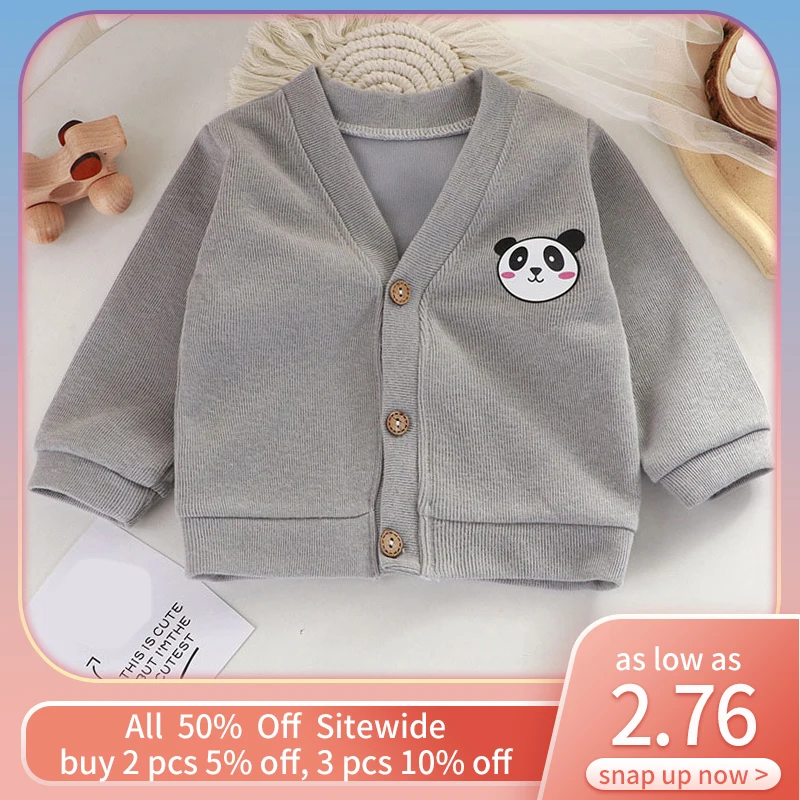 קריקטורה דוב תינוק סוודר מעיל הסתיו הפעוט בגדים עבור ילד ילדה סריגים ארוכי-חולצות שרוול המעיל התינוק לסרוג אפודות 아동상의0